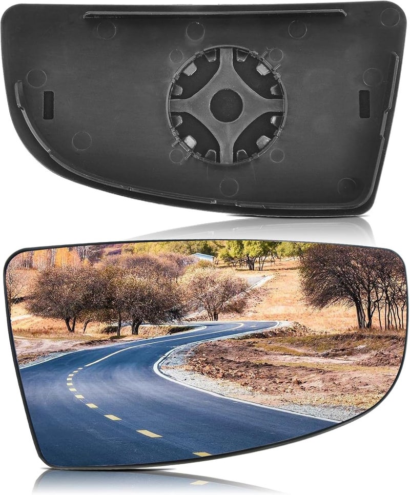 TOP-MAX Passenger Right Side Lower Mirror Glass Replacement for Ford Transit 150 250 350 MK8 2014 2015 2016 2017 2018 2019 2020 2021 2022 2023 with Plate - Image 1